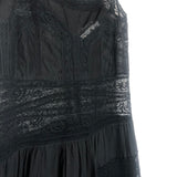 Black HALLIDAY Lace Trim Slip Dress / ZIMMERMANN - Size 0