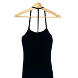 Black Halterneck Ribbed Tank Top / COURREGES - Size L