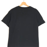 Black Heart Cut-out Rhinestone Embellished T-shirt / SANDRO - Size 1