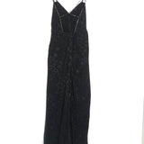 Black Jacquard Embellished Thin Straps ROHAL Slip Dress / ZADIG & VOLTAIRE - Size XS