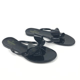 Black Jelly Flip Flop Flats / VALENTINO - Size 38