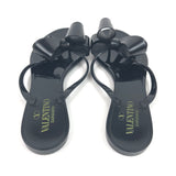 Black Jelly Flip Flop Flats / VALENTINO - Size 38