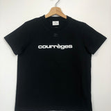 Black Jersey Crew Neck Logo-print Tee / COURREGES - Size L