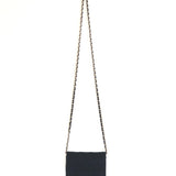 Black Jersey Mini Chain Bag / CHANEL