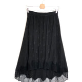 Black JILIAN Silk Jacquard Guitar Skirt / ZADIG & VOLTAIRE - Size 38