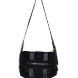 Black JOE S Suede and Leather Shoulder Bag / JEROME DREYFUSS