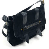Black JOE S Suede and Leather Shoulder Bag / JEROME DREYFUSS