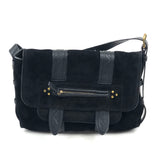 Black JOE S Suede and Leather Shoulder Bag / JEROME DREYFUSS