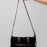 Black JOE S Suede and Leather Shoulder Bag / JEROME DREYFUSS
