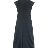 Black JORDINA Silk Satinated Midi Dress / ISABEL MARANT - Size  36