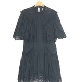 Black KAYENE Embroidered Mini Dress / ISABEL MARANT ETOILE - Size 36