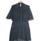 Black KAYENE Embroidered Mini Dress / ISABEL MARANT ETOILE - Size 36