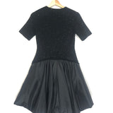 Black Kenz Ruffled Taffeta Mini Dress / SIMKHAI - Size S