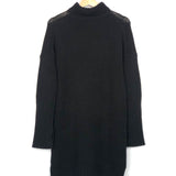 Black Knitted Merino Wool Turtleneck AMIRA Mini Dress / ZADIG & VOLTAIRE - Size XS