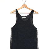 Black Lace Sleeveless Top / CHLOE - Size 36