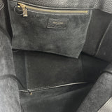 Black LE 5 A 7 BEA Small Grained Leather Tote Bag / SAINT LAURENT