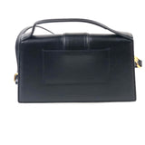 Black LE GRAND BAMBINO Smooth Leather Top Handle Bag  / JACQUEMUS