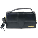 Black LE GRAND BAMBINO Smooth Leather Top Handle Bag  / JACQUEMUS