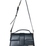 Black LE GRAND BAMBINO Smooth Leather Top Handle Bag  / JACQUEMUS