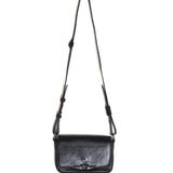 Black LE ZAZI Vintage Patent Crossbody Bag / ZADIG & VOLTAIRE
