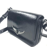 Black LE ZAZI Vintage Patent Crossbody Bag / ZADIG & VOLTAIRE