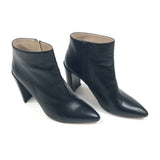 Black Leather Ankle Boots / STUART WEITZMAN - Size 39.5