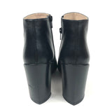 Black Leather Ankle Boots / STUART WEITZMAN - Size 39.5