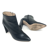 Black Leather Ankle Boots / STUART WEITZMAN - Size 39.5