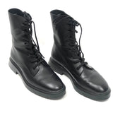 Black Leather Combat Boots - model MCKENZEE / STUART WEITZMAN - Size 36.5