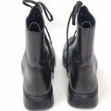 Black Leather Combat Boots - model MCKENZEE / STUART WEITZMAN - Size 36.5