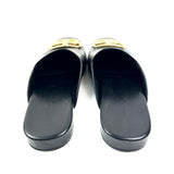 Black Leather Cosy BB Leather Flat Mules / BALENCIAGA - Size 37