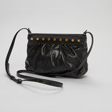 Black Leather LUZES Studded Crossbody Bag / ISABEL MARANT