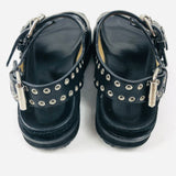 Black Leather OPHIE Eyelet Sandals / ISABEL MARANT - Size 37