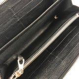 Black Leather Silver-tone Hardware Continental Zip-around Wallet / BALENCIAGA