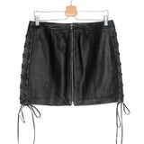 Black Leather Skirt / JOSEPH - Size 44