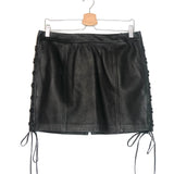 Black Leather Skirt / JOSEPH - Size 44
