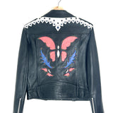 Black LENNI Biker Leather Jacket / ZADIG & VOLTAIRE - Size 40