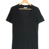 Black Linen Short Sleeves Tee / ISABEL MARANT ETOILE - Size XS