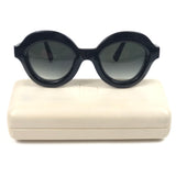 Black LIPSTIK Faceted Acetate Sunglasses / FOLC