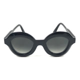 Black LIPSTIK Faceted Acetate Sunglasses / FOLC