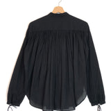 Black Logo Embroidered Hand Bloom Cotton Oversized Top / LAURENCE BRAS - Size 0