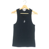 Black Logo Embroidered Ribbed-knit Tank Top / JW ANDERSON - Size S