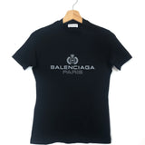 Black Logo Print T-shirt / BALENCIAGA - Size S