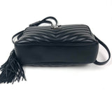 Black LOU Matelasse Chevron Leather Camera Bag / SAINT LAURENT