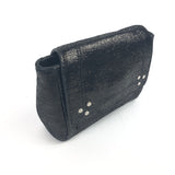 Black LULU JW Lamé Leather Mini Shoulder Bag / JEROME DREYFUSS - Size 13cm