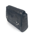 Black LULU JW Lamé Leather Mini Shoulder Bag / JEROME DREYFUSS - Size 13cm