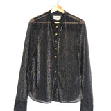 Black Lurex Buttoned TINO LUREX Shirt / ZADIG & VOLTAIRE - Size M