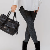 Black Lurex Knit Leggings / MISSONI - Size 34