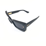 Black LYNX Acetate Cat-Eye Frame Sunglasses / AKONI