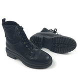 Black MARTIS Leather Combat Shoes / GIANVITTO ROSSI - Size 38.5